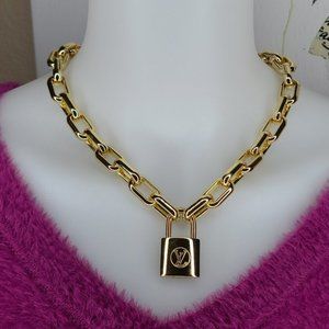 BNEW UNUSED LOUIS VUITTON LV GOLD LOCK KEY SET #321